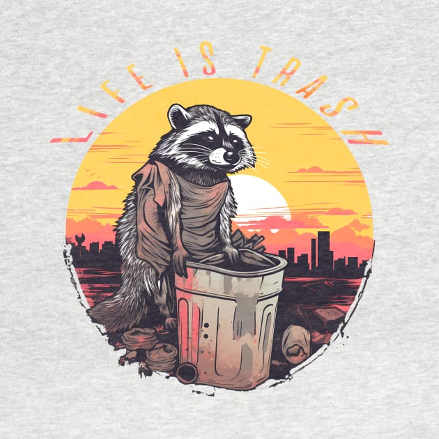 Trash panda, vintage by NemfisArt